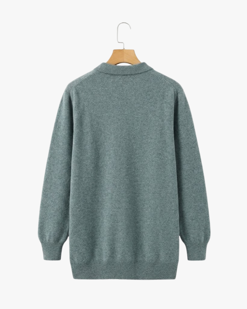 ROWAN MERINO HENLEY SWEATER