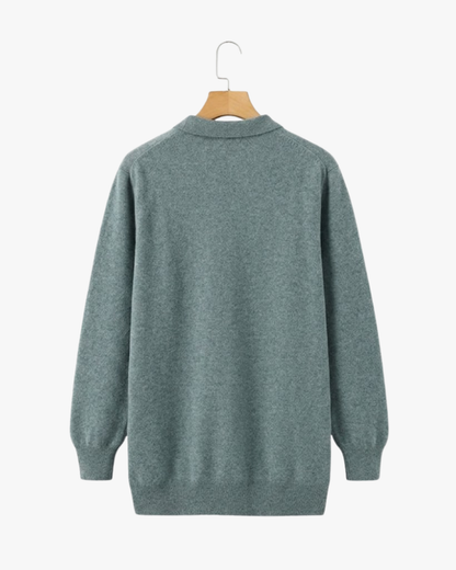 ROWAN MERINO HENLEY SWEATER