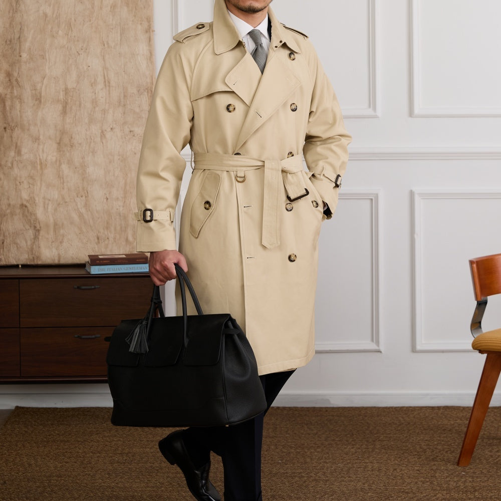 DOMENICO DOUBLE-BREASTED TRENCH COAT