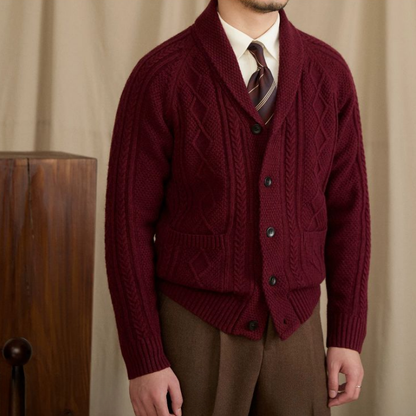DARIO CABLE KNIT CARDIGAN