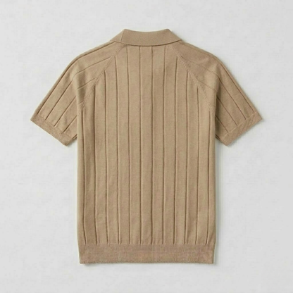 MASSIMO RIBBED KNIT POLO