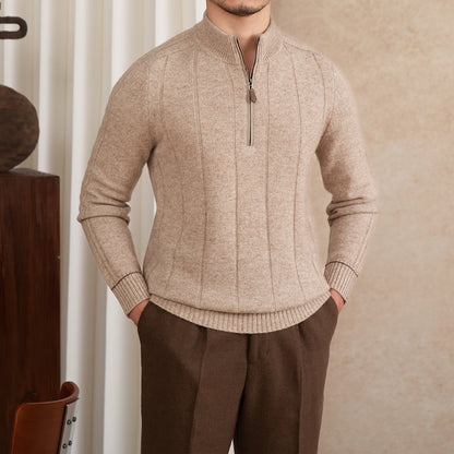 SALVATORE HALF-ZIP KNIT