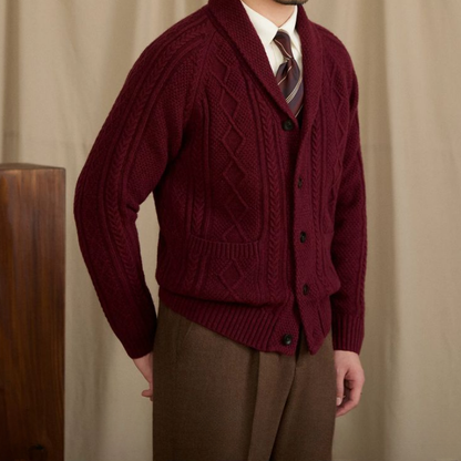 DARIO CABLE KNIT CARDIGAN