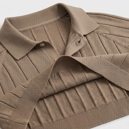 MASSIMO RIBBED KNIT POLO