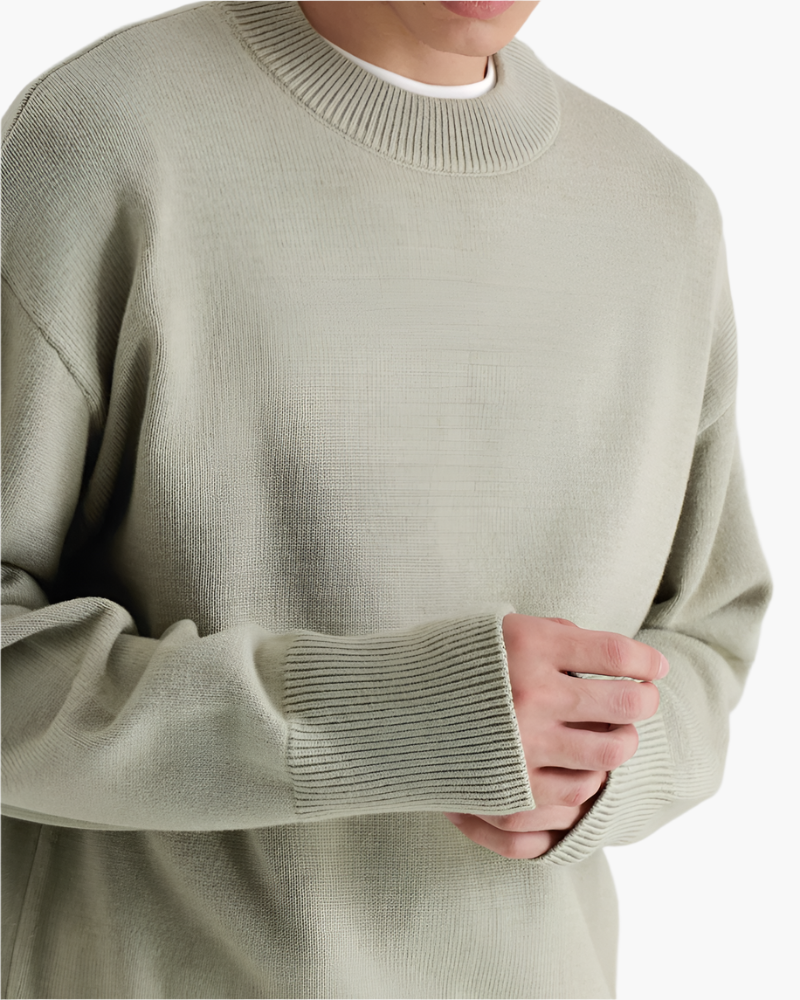 HARVEY MERINO MOCK NECK SWEATER