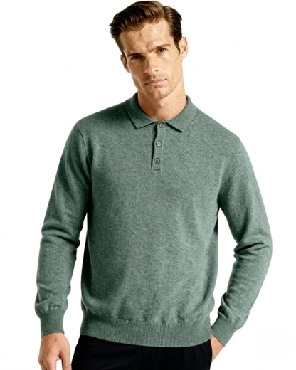 ROWAN MERINO HENLEY SWEATER