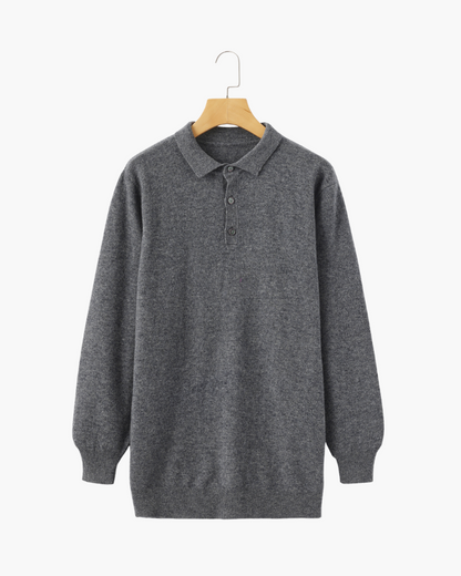 ROWAN MERINO HENLEY SWEATER