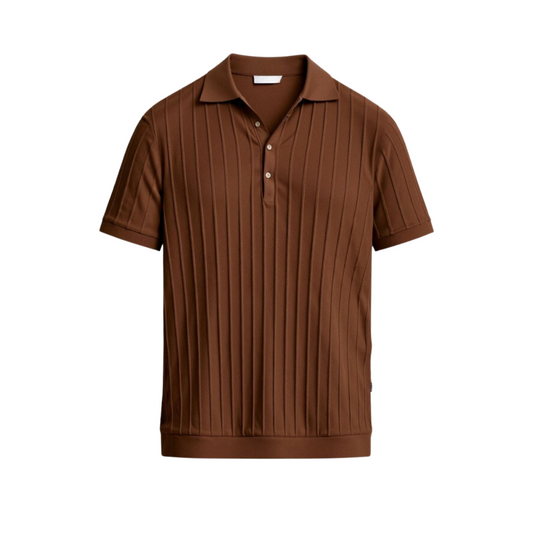 JULIAN RIBBED KNIT POLO