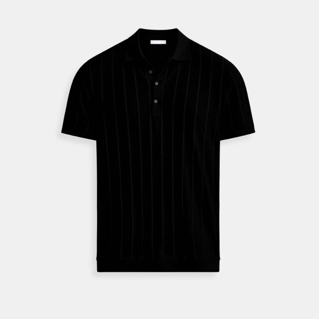JULIAN RIBBED KNIT POLO