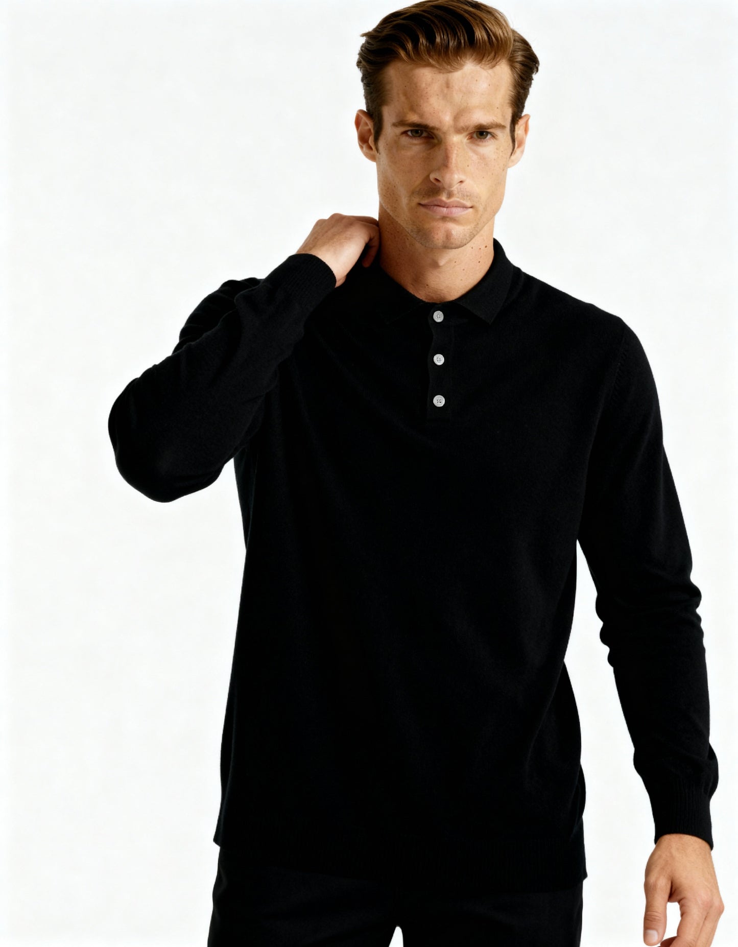 ROWAN MERINO HENLEY SWEATER