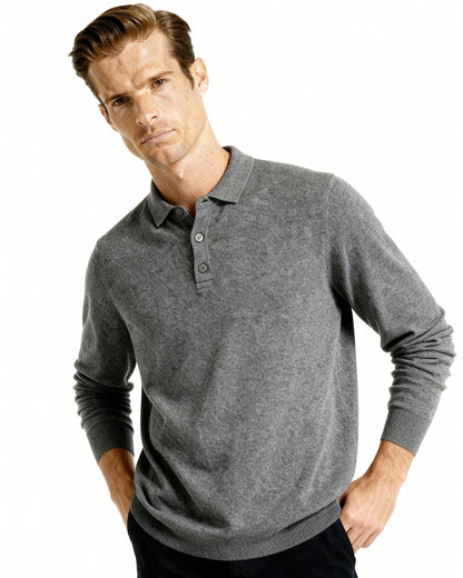 ROWAN MERINO HENLEY SWEATER