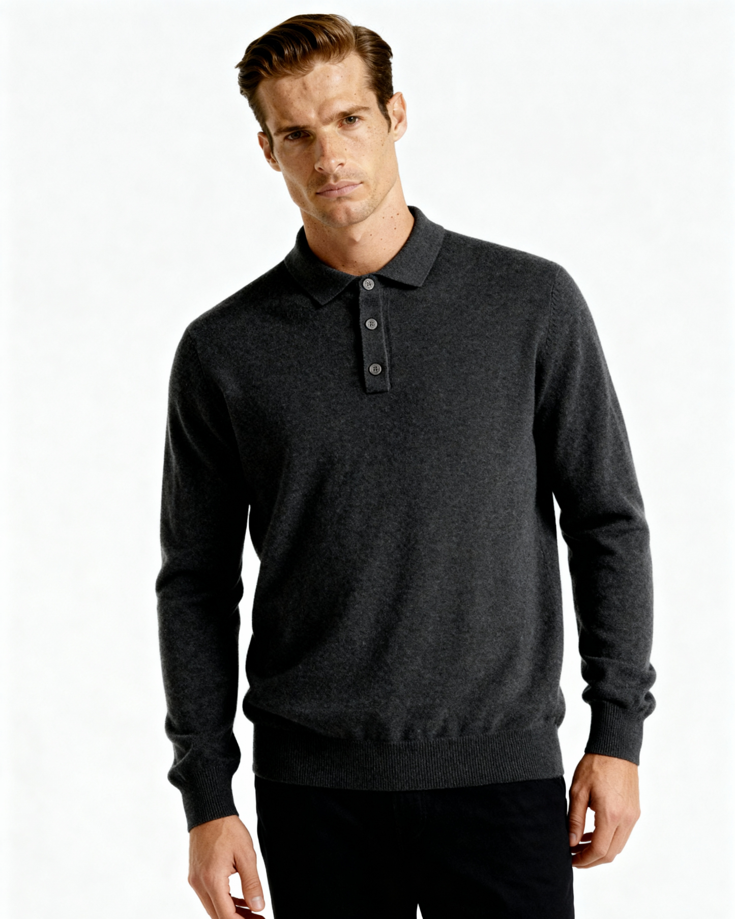ROWAN MERINO HENLEY SWEATER