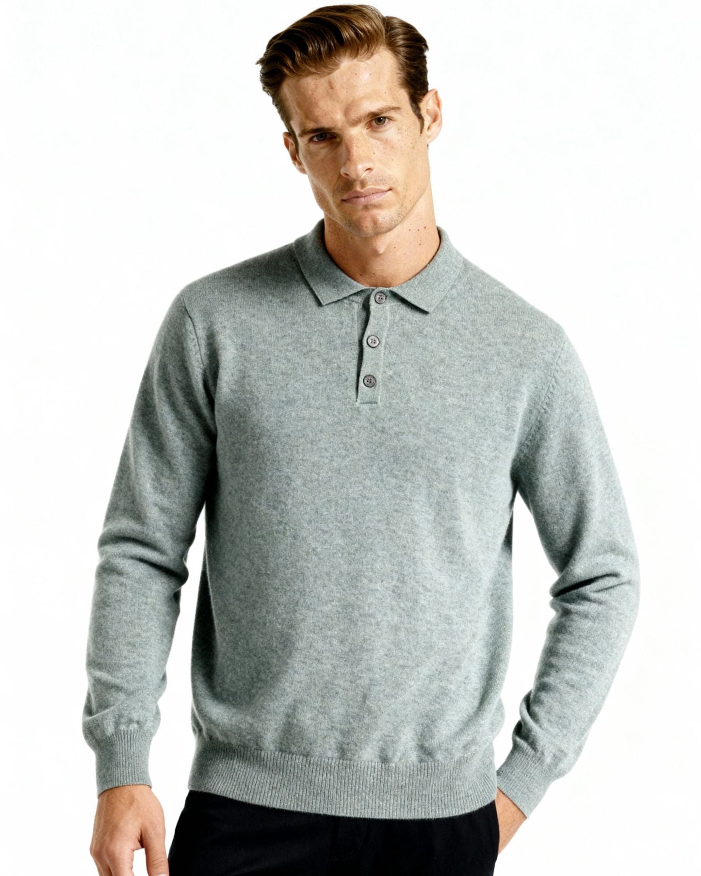 ROWAN MERINO HENLEY SWEATER