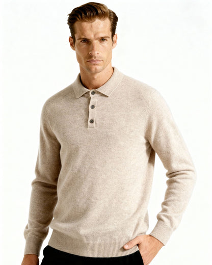 ROWAN MERINO HENLEY SWEATER