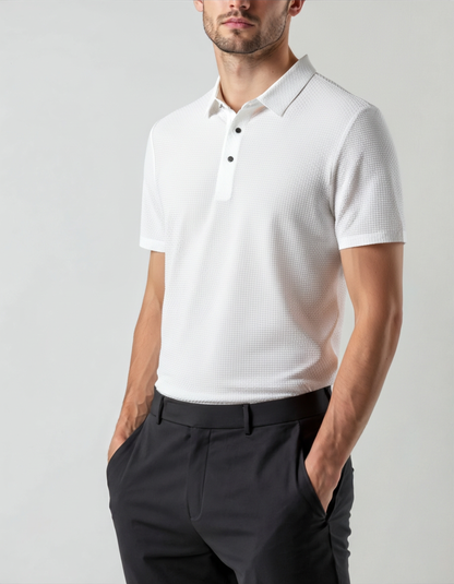 MARC TEXTURED KNIT POLO