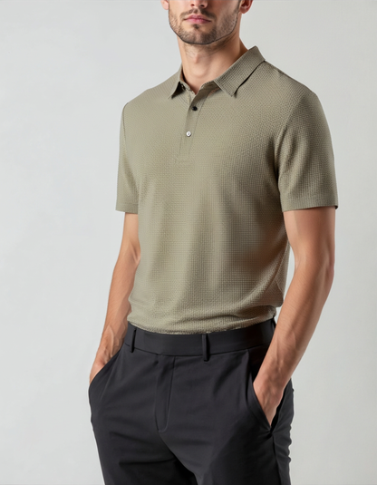 MARC TEXTURED KNIT POLO