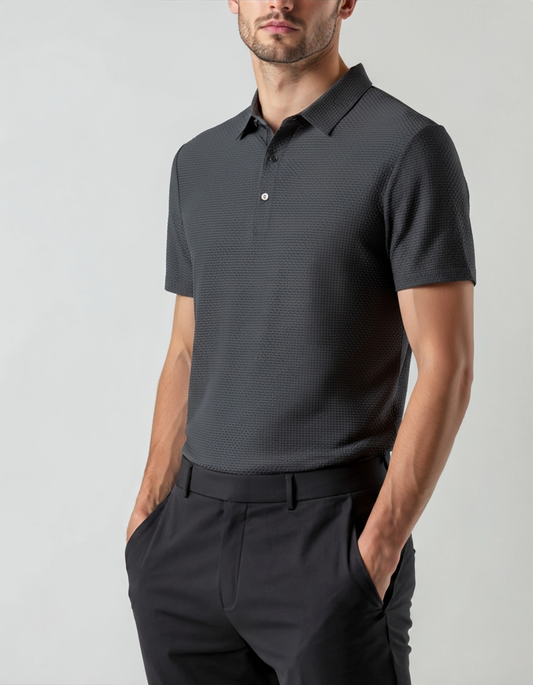 MARC TEXTURED KNIT POLO
