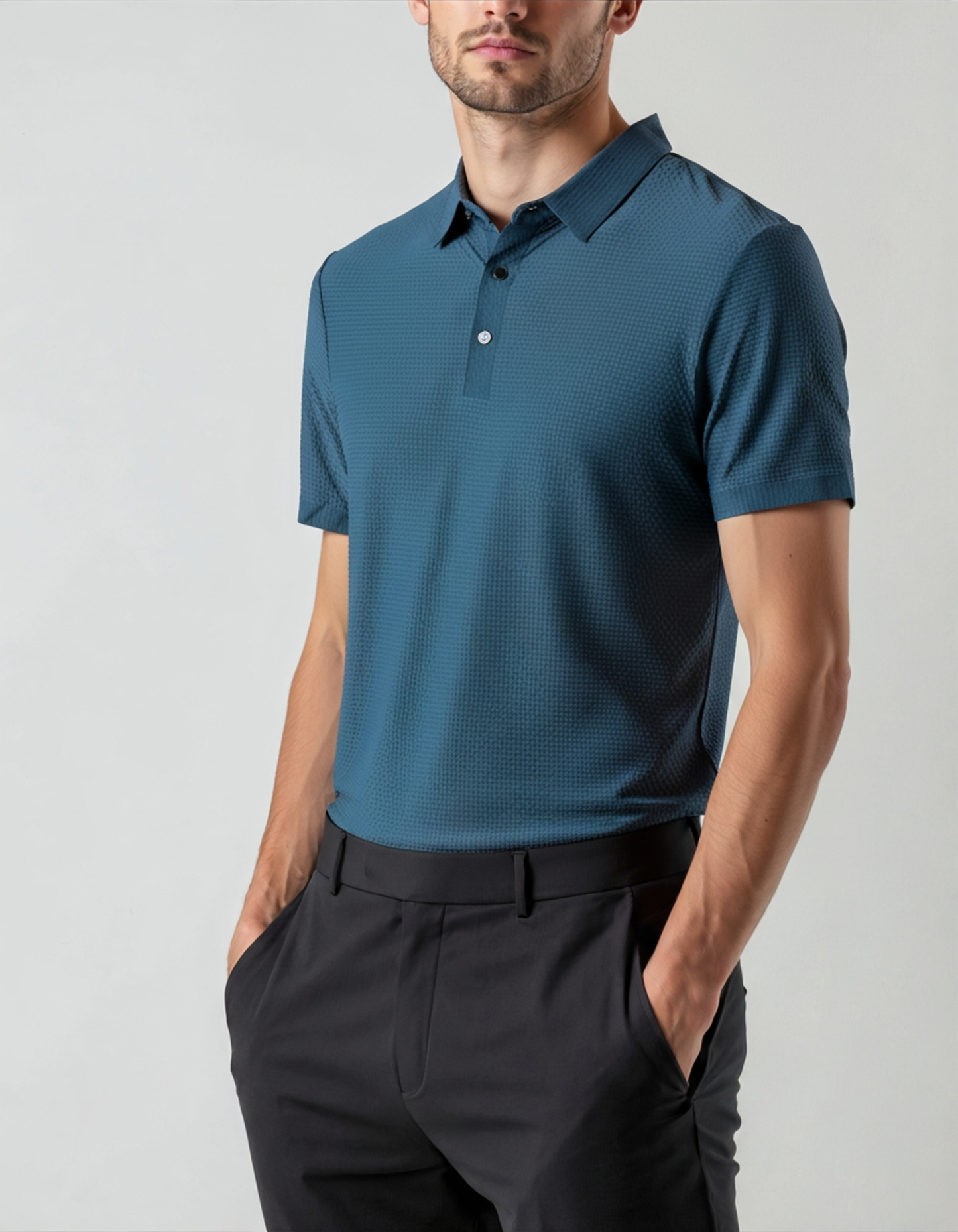 MARC TEXTURED KNIT POLO
