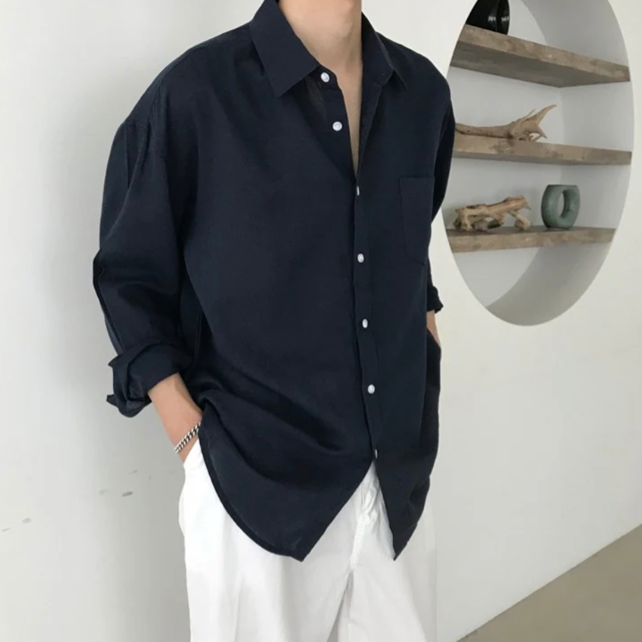 VINCENZO LINEN SHIRT