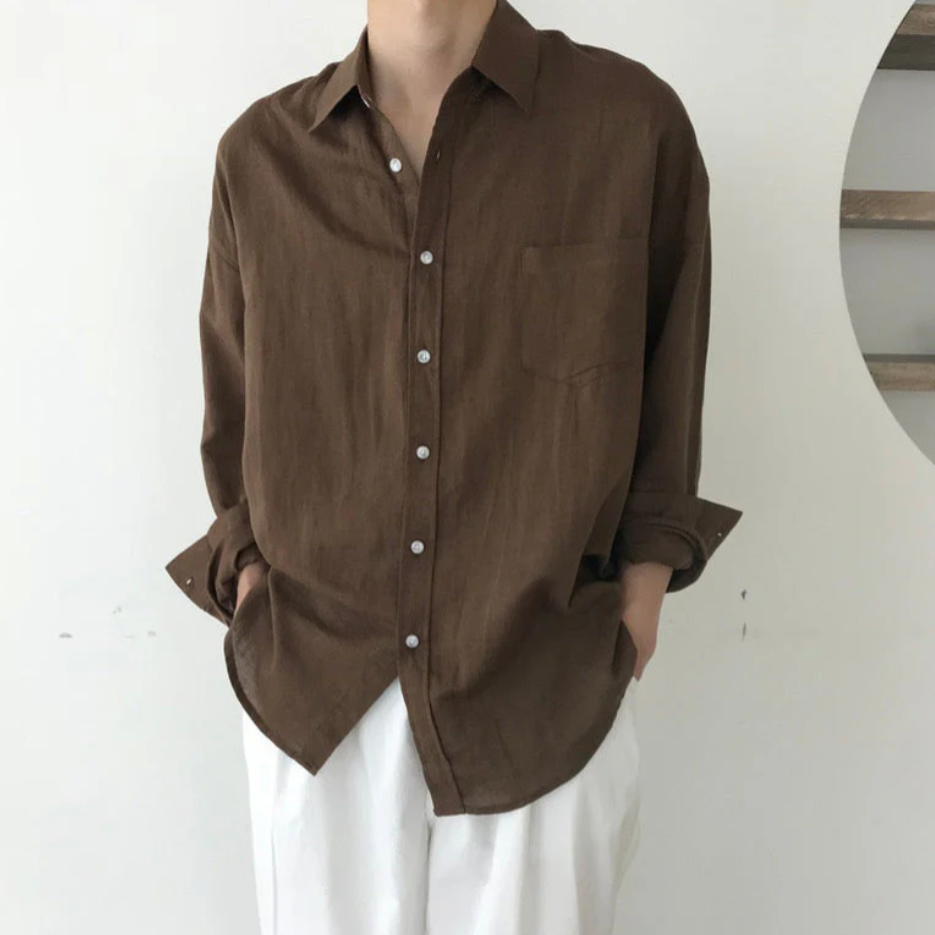 VINCENZO LINEN SHIRT