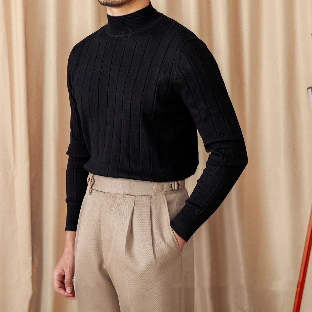 GIORGIO RIBBED KNIT CREWNECK