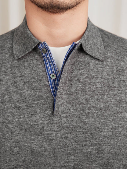 PIETRO ZIP-NECK KNIT SWEATER