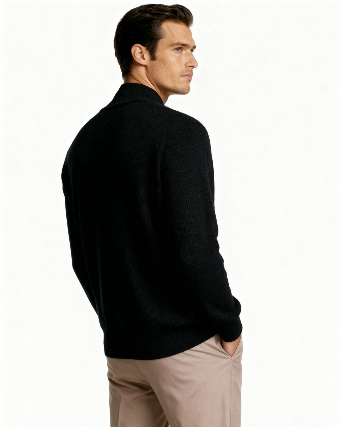 BENNETT MERINO FULL-ZIP SWEATER