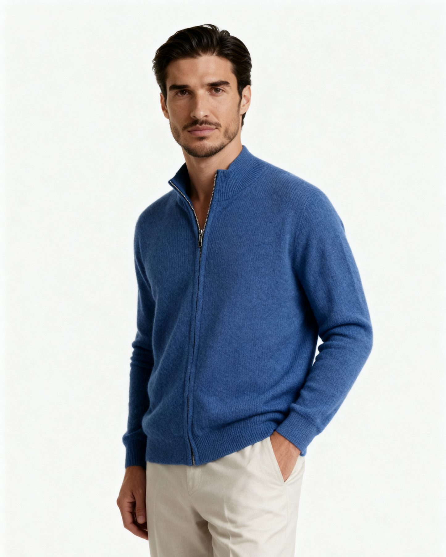 BENNETT MERINO FULL-ZIP SWEATER