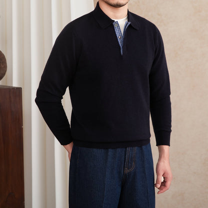 PIETRO ZIP-NECK KNIT SWEATER