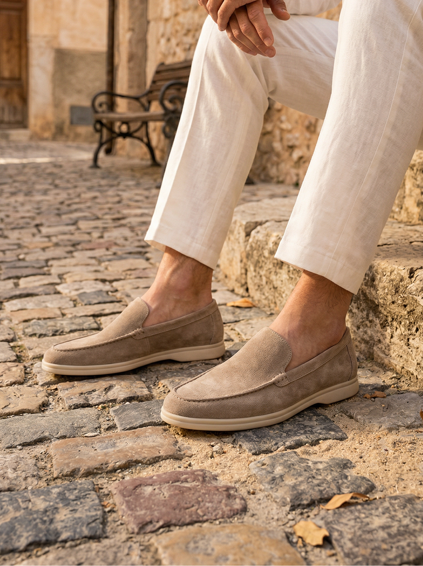 ANTONIO SUEDE LOAFERS