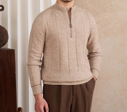 SALVATORE HALF-ZIP KNIT