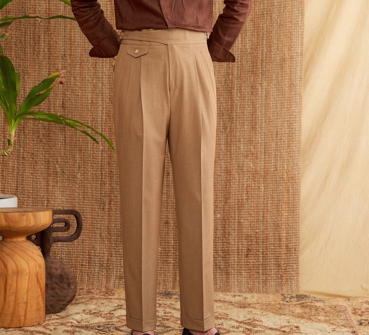 GIOVANNE PLEATED TROUSER