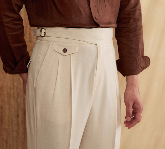 GIOVANNE PLEATED TROUSER