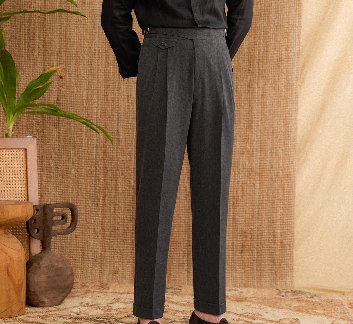 GIOVANNE PLEATED TROUSER